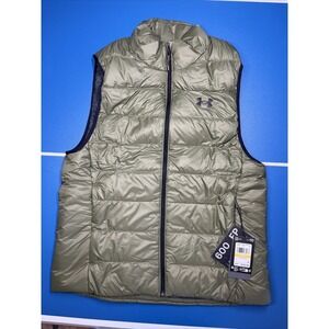 Under Armour Mens Legend Down Vest M‎ Sleeveless Jacket Outerwear OD Green NWT